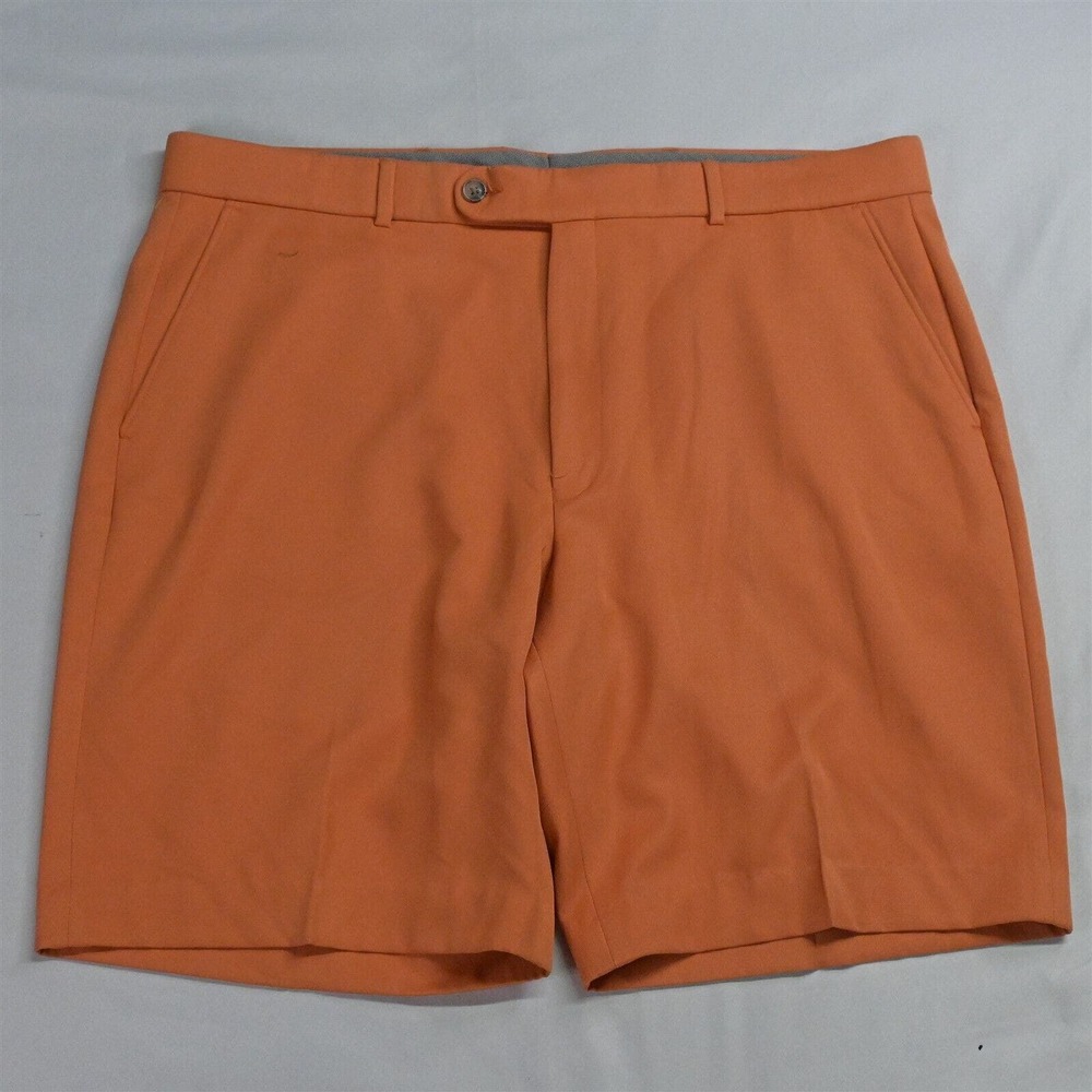 NEW Ballin 38 x 9" Orange Comfort-Eze Flat Front‎ Dress Shorts